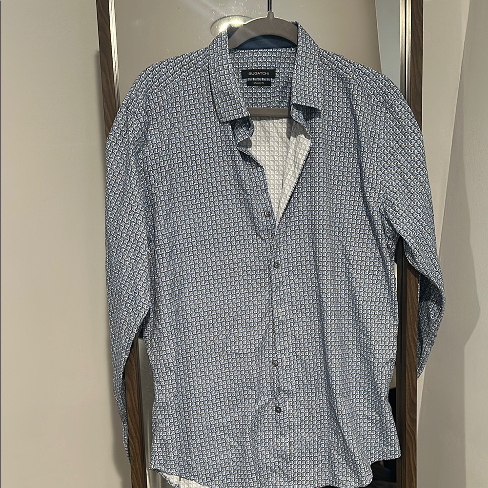 Men's Blue Bugatchi Dress shirt